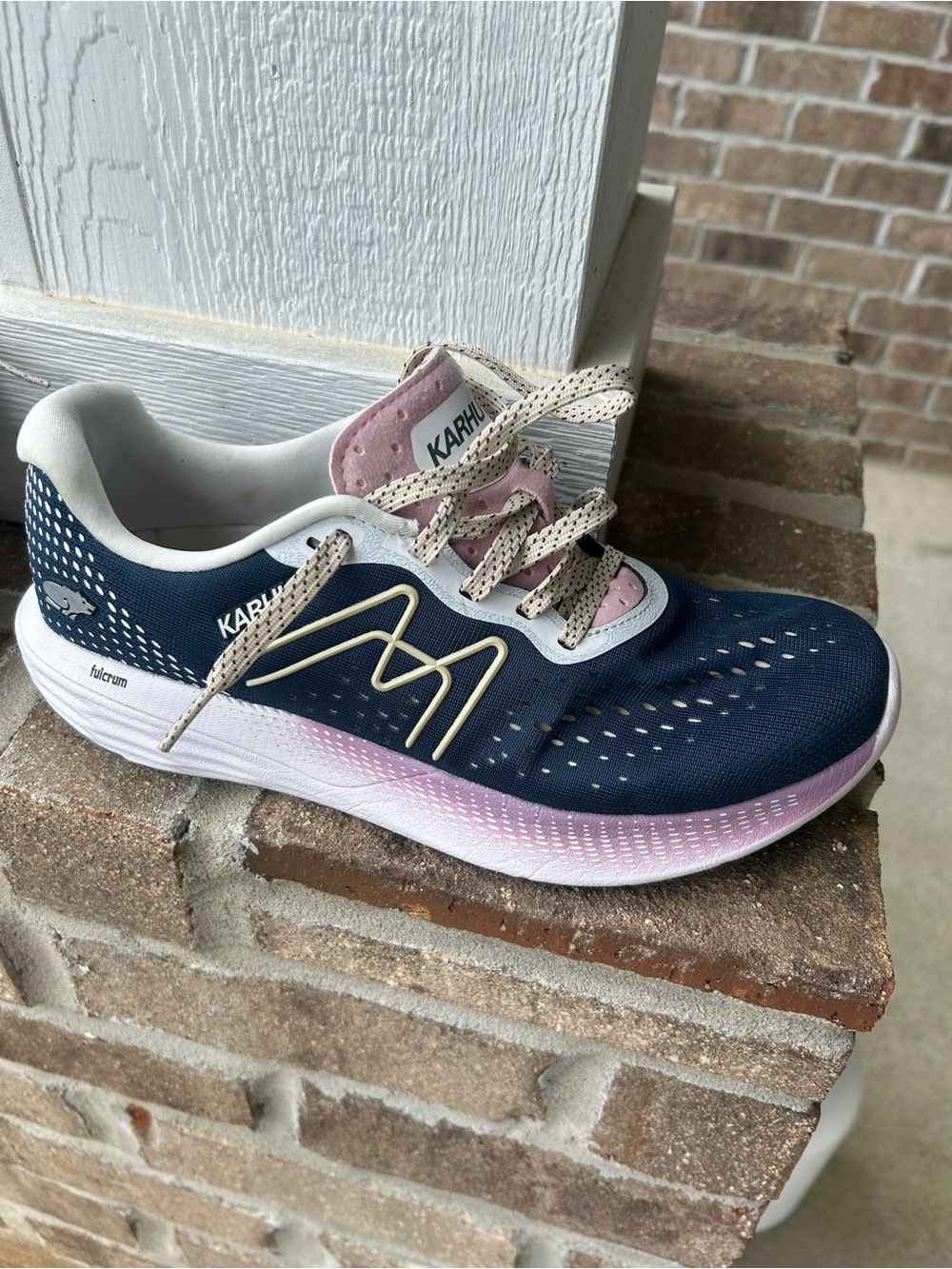 Karhu Women's Navy and Pink Athletic Running Shoes